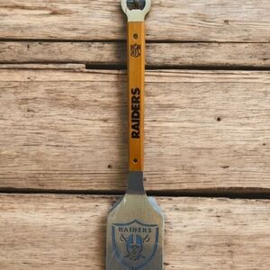 NFL Raiders Silver and Brown BBQ Tool